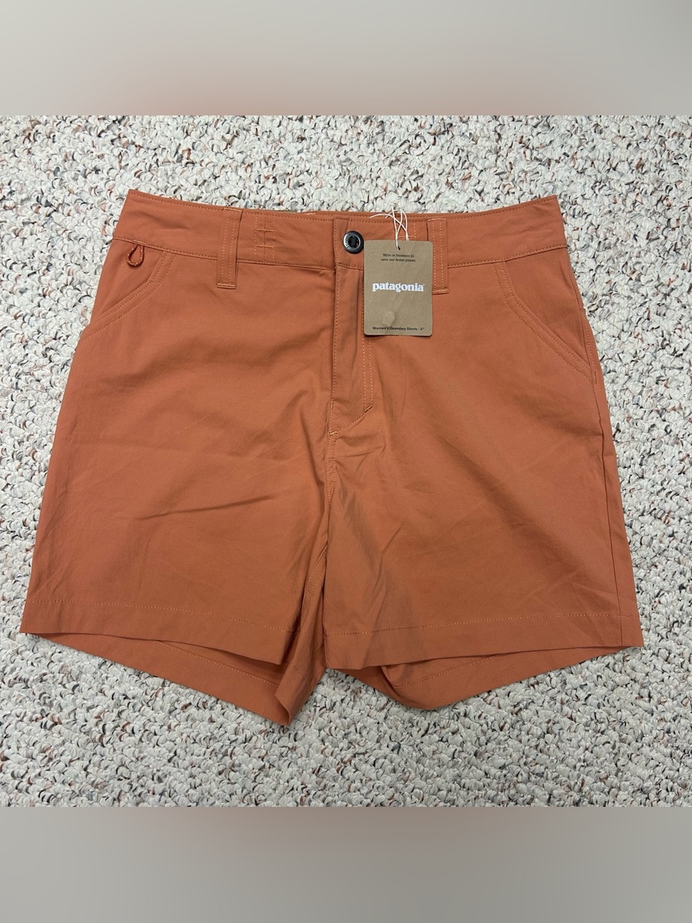 Patagonia Women's Quandary Hiking Shorts 5" Sienna Clay Sz2 (28) New Outdoors